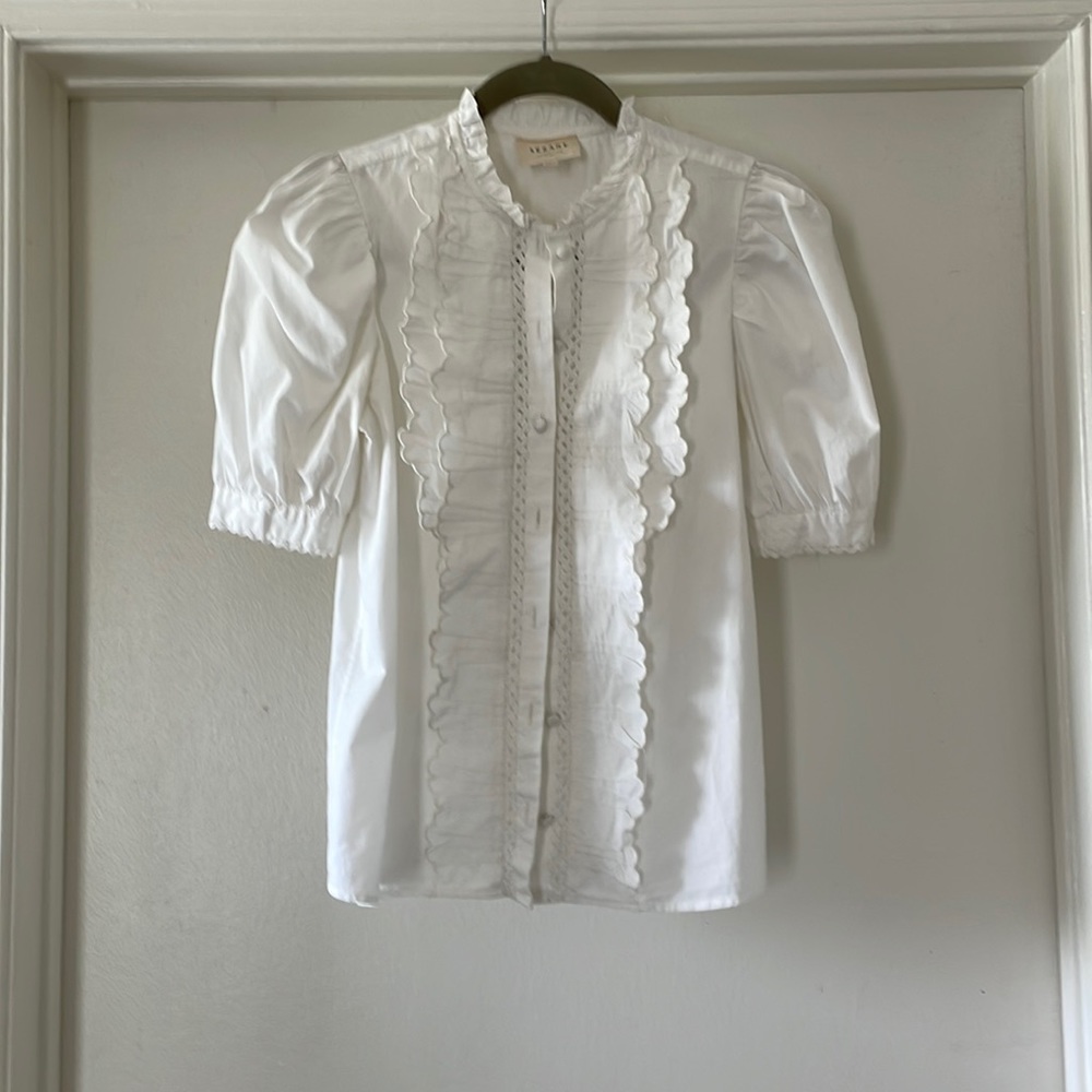 ♦️SOLD♦️Sezane ruffle top - Picture 2 of 5